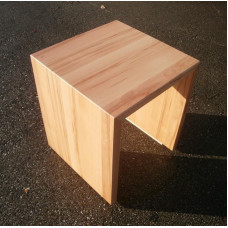 Side Table Solid Heartwood Beech Made to Measure 35 x 35 x 40 cm High