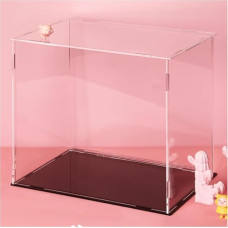 Acrylic Display Case Large Transparent Display Case for Action Figures, 4 6 8 12 14 16 18 20 24 26 28 Inch Acrylic Countertop Organiser Box for Toy Doll, Alternative Glass Box (Size: 40 x 40 x 60 cm