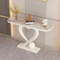 Moderner Eingangsbereich Konsolentisch mit herzförmigem Sockel schmaler Sofatisch für Wohnzimmer, Flur, Foyer