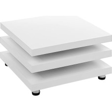 STILISTA® Coffee Table 360° Swivel Table Tops Cube Design Various Sizes and Colours 60 x 60 cm Matt White