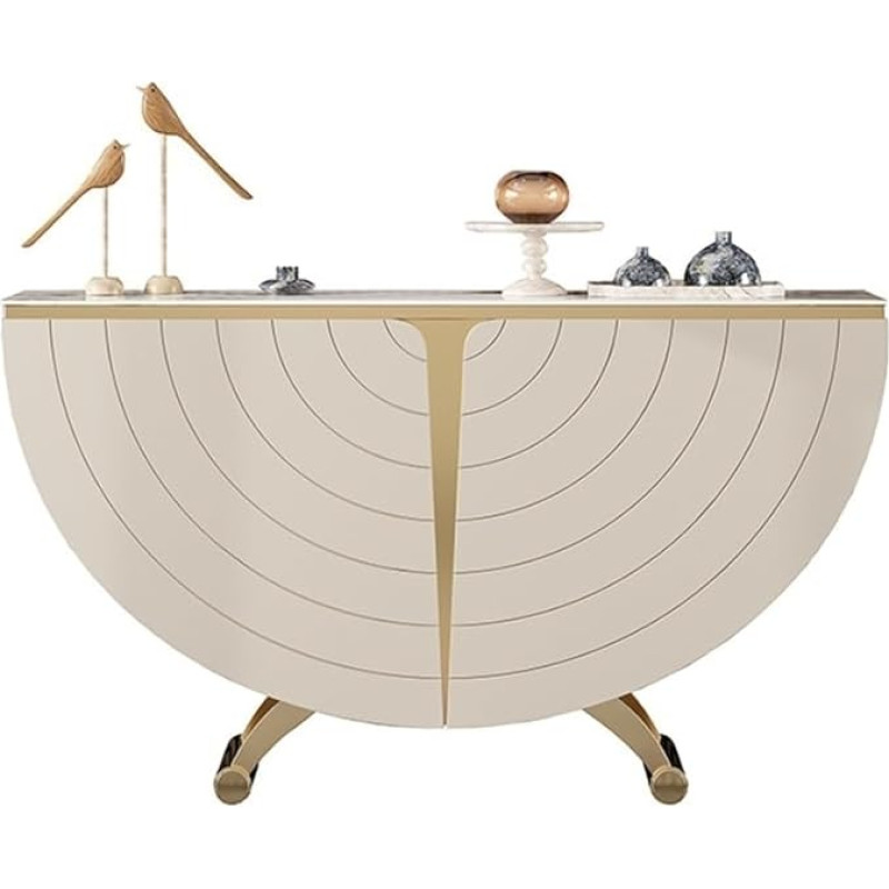 CHENGAIJIAN Eingangstisch, Konsolentisch aus Kunstmarmor, schmaler Sofatisch for das Wohnzimmerfoyer Konsolentisch(M)