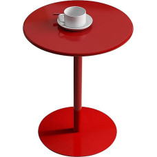 Runder Couchtisch aus Eisen für Wohnzimmer, Café und Empfang, 40 x 50 cm, kleiner Ecktisch, stilvoller Milchteeladen, Ausstellungsmöbel, modern, lässiger Nachttisch (Farbe: H)
