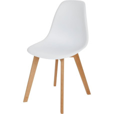 BURI Shell Chair White Dining Room Chair Kitchen Chair Office Chair Bucket Seat Retro Chair