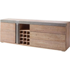 MASSIVMOEBEL24.DE Amsterdam Sideboard 215 x 45 x 75 cm, Colour: Painted Beige, Size: 215 x 45 x 75 cm (W x D x H)