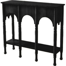 Console Table for Entryway, Modern Mid-Century Console Table, 39 Inch Modern Decorative Console Accent Table Furniture for Entryway, Living Room, Foyer Table (Black)