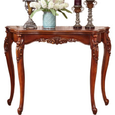 Modern Console Table Sofa Table Console Table Living Room Narrow Long Sofa Table Behind Couch Vintage Console Table Wooden Sofa Table with 4 Carved Legs Decorative Egg