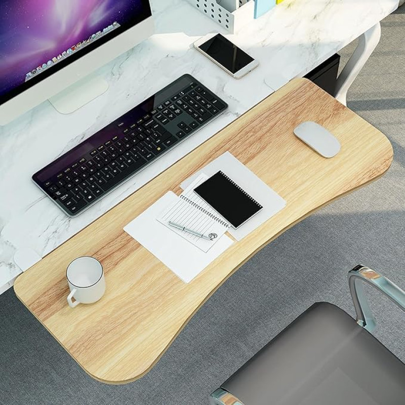 Ergonomische Schreibtischverlängerung, 90° faltbar, Tastaturablage, Armlehne, Regal, Schreibtischschutz, verstellbar, Computer-Schreibtischerhöhung, platzsparend, Büro-Organizer