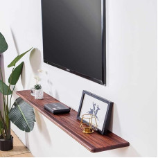 Platzsparender Schreibtisch aus Holz zur Wandmontage für Zuhause, Büro, Küche und Wäsche, Klapptisch für Schlafzimmer, Badezimmer und Balkon (Farbe: Sapel)