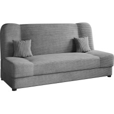 Mirjan24 Jonas Cord Sofa Bed, Sofa with Bed Box and Sleep Function, Sofa Bed, Permanent Sleeper Sofa, Sofa Bed, Material Mix, Couch from Manufacturer, Living Landscape (Poso 110)
