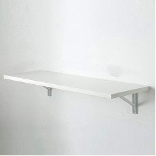 Klappbarer Klapptisch für platzsparende Wandmontage, vielseitiger Küchen- und Esstisch, kompakter Wandtisch mit Halterungen, erhältlich in 40 x 60/40 x 80/40 x 120/40 x 150 cm