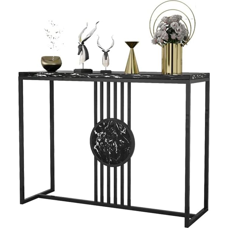 CAFIEDR Coffee Table 31.4 Inch Console Table with Open Shelf, Entrance Table / Living Room Sofa Table for Living Room and Entrance