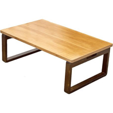 Faltbarer Bodentisch aus Bambus im japanischen Stil – niedriger Meditations- & Teetisch für Wohnzimmer & Schlafzimmer – Couchtisch für Boden-Sitzgelegenheiten