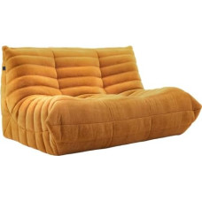 Fireplace Chair - Soft Suede Lounge Chair with Full Sponge Compression Boneless Couch Lazy Floor Sofa for Living Room & Bedroom Double Bean Bag Sofa