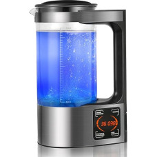 Hydrogen Generator, Aomdom 2L Hydrogen-Rich Water Generator with Large Capacity, Portable Hydrogen Water Ioniser with Thermostat Function and LED Touch Screen for Families