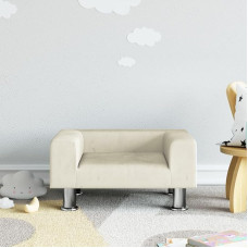 Homgoday Children's Sofa Cream 50 x 40 x 26.5 cm Velvet Sofa Bed Living Room Couch Sofas for Outdoor Garden Sofa Living Room Patio Outdoor Furniture