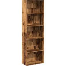 vidaXL Antique Wood Bookcase, 60 x 30 x 189 cm, Multilayer Wooden Bookcase, Storage Shelf, Storage Cabinet