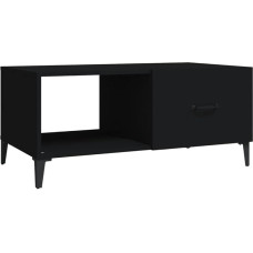 vidaXL Coffee Table Storage Side Table Living Room Table Sofa Table Coffee Table Tea Table Living Room Black 90 x 50 x 40 cm Wood Material