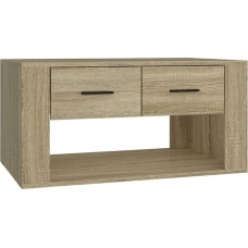 vidaXL Coffee Table Side Table Living Room Table Sofa Table Tea Table Coffee Table Living Room Sonoma Oak 80 x 50 x 40 cm Wood Material