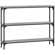 Makastle Console Table, Hallway Table, Decorative Table, Living Room and Bedroom, Standing Shelf, Side Table, Sofa Table, Entrance Table Behind Sofa, Grey, Sonoma, 100 x 22.5 x 75 cm, Wood Material