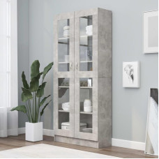 Willood Cabinet Concrete Grey 82.5 x 30.5 x 185.5 cm Wood Material