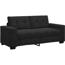 vidaXL Two Seater Sofa Black 140cm Velvet