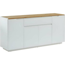 Vente-unique Amani Sideboard with 4 Doors and 1 Drawer - MDF Lacquered - White & Oak