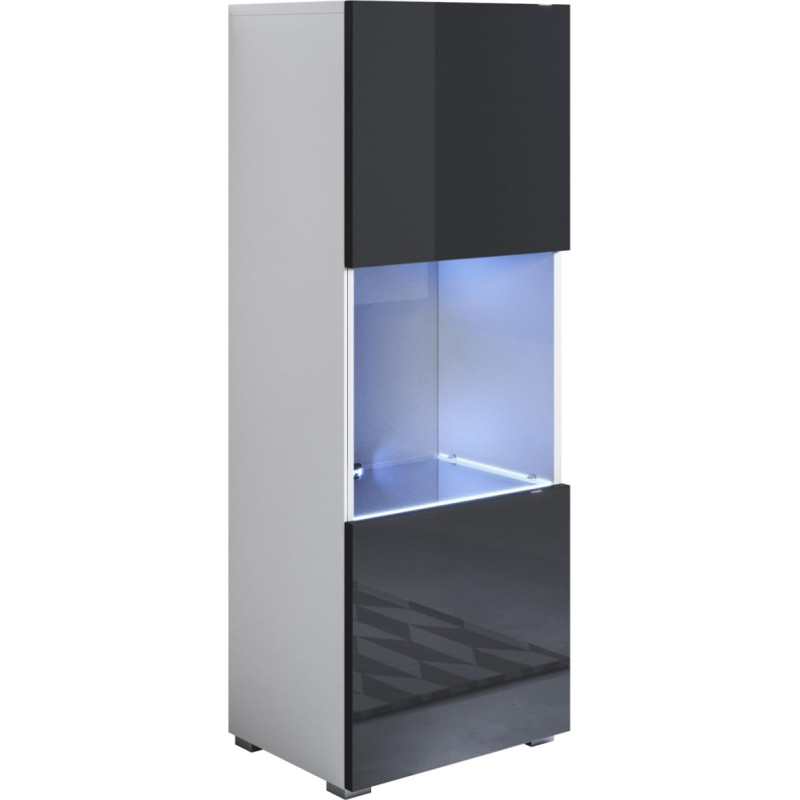 muebles bonitos Luke Model V3 Cabinet White / Black (40 x 128 cm) with Standard Feet