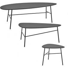 Magalie Table Colour Grey, Size 50 x 60.5 cm