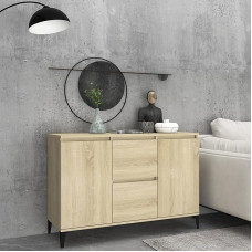 ShCuShan Sonoma Oak Sideboard 104 x 35 x 70 cm Wood Material Sideboard Living Room Hallway Cabinet Cabinet Furniture Cabinet Sideboard