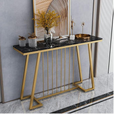 Entrance Table, Console Table for Entrance, Small Sofa Table Behind Couch, Narrow Entrance Table with Shelves for Living Room, Hallway, Entryway, Foyer