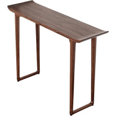 ZKBDBWTR Wooden Console Table for Entrance Area, Narrow Rustic Sofa Table, Thin Table for Hallway, Entrance Area, Living Room, Foyer, Rustic Brown (80 cm / 31.4 inches)