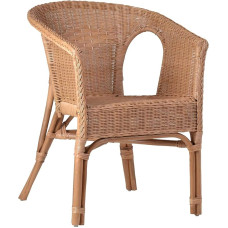 MiaMöbel Rattan Armchair 57 x 75 x 56 cm Country House Style Rattan Honey