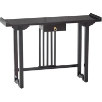 loeusjfnr Foyer-Sofatisch Schmal Eingangswand-Eingangstisch Aus Massivem Holz Im Chinesischen Stil, Einfacher Moderner Langer Tisch-Eingangsschrank Langer Sofatisch mit Regalen