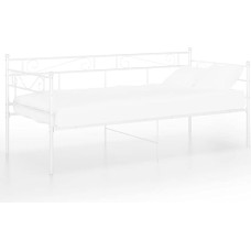 Mogou Sofa Bed Frame, Sofa Bed, Sofa Bed, Couch with, Sofa Bed, Couch, Sofas & Couches, Sofa Bed, White Metal, 90 x 200 cm