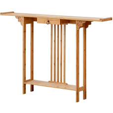 Console Table Narrow Sofa Table Console Table Entrance Table Console Table with Shelves and Drawers, Narrow Sofa Table, Narrow Wooden Table for Small Spaces, Compact Display