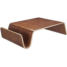 Solid Wood Curved Coffee Table Creative Simple Design Living Room Lounge Sofa Side Table Cocktail Table Solid Wood Construction