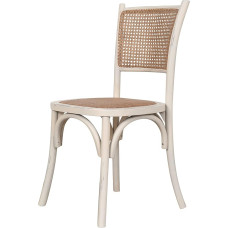 Biscottini Thonet Vintage Solid Wood and Rattan Dining Room Chair - Rattan Kitchen and Living Room Chairs - Chairs for Indoor and Outdoor Use - Rustic Braided Chair - Thonet Vintage