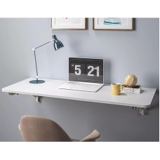 Faltbarer Wandtisch, schwebender Schreibtisch für Küche und Esszimmer, kompakter Laptop-Schreibtisch und Schreibtisch aus Holz mit Regalhalterungen (L x B x B): 70 x 40 cm