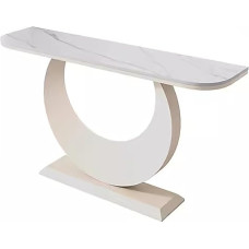 ZXDRYBHD Narrow Entrance Table, Console Table, Modern Sofa Table, Accent Tables, for Hallway, Entrance, Living Room, Bedroom (White, XXL)