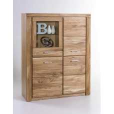 Elfo Lea Display Cabinet Highboard Oiled Partially Solid