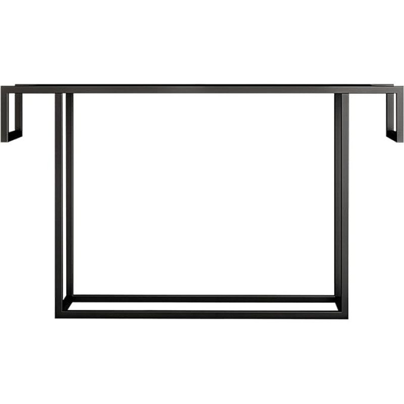 CAFIEDR Couchtisch, Sofatisch aus Metall, Eingangsbereich, Wohnzimmer-Dekorationstisch, 31,4 × 11,8 × 31,4 Zoll,B