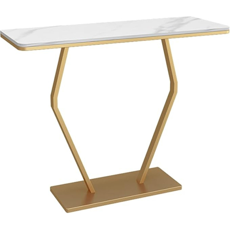 CAFIEDR Coffee Table, Sofa Table, Coffee Table, Computer Table, Coffee Snack Table, Living Room Corridor Table, Wall Table, Metal Frame, B