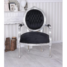 Palazzo Exclusive Armchair Baroque Medallion Chair Padded Dining Room Chair Cat519e02