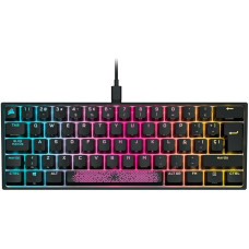 Corsair K65 RGB Mini 60% Mechanical Gaming Keyboard (Mechanical Key Switches, Cherry MX Speed RGB, AXON Hyper-Processing Technology, Durable Polycarbonate Keys) - Black