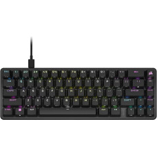 Corsair K65 Pro Mini RGB 65% Wired Gaming Keyboard Optical Mechanical Linear OPX Switches PBT Keycaps Double Shot Compatible with iCUE PC PS5 PS4 Xbox - AZERTY FR - Black