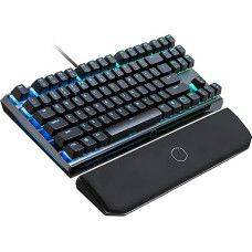 Cooler Master MasterKeys MK730 - Mechanical Compact RGB Gaming Keyboard without Number Keypad, Brushed Aluminium Case, Removable Magnetic Wrist Rest, ES Layout, Cherry MX Red