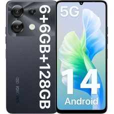 UMIDIGI G9 5G mobiiltelefon, Android 14 nutitelefon ilma lepinguta, 90 Hz Octa-Core, 12 GB + 128 GB nutitelefon, 6,75-tolline HD + ekraan, 50 MP, näo ja sõrmejälje avamine, 5000 mAh, GPS, Dual SIM 5G