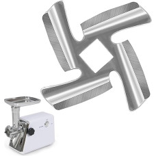 Ryaupy Lihaveski nuga ja tera - professionaalne köögi ristikujuline nuga asendusosa roostevabast terasest lihaveskite jaoks