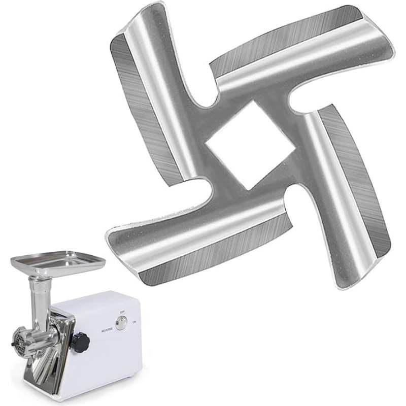 Ryaupy Lihaveski nuga ja tera - professionaalne köögi ristikujuline nuga asendusosa roostevabast terasest lihaveskite jaoks