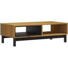 vidaXL FLAM Coffee Table 100 x 50 x 32.5 cm Solid Pine Wood
